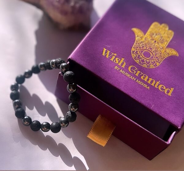 Hematite & Lava Stone Bracelet